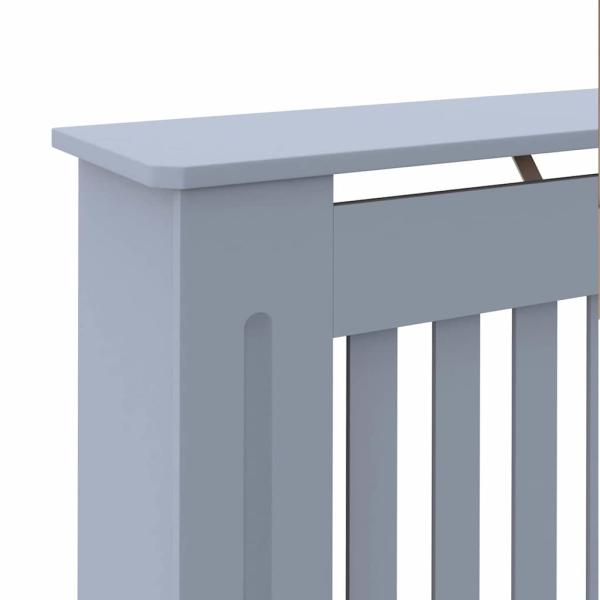 Heizkörperabdeckung 2 pcs Grau 172 x 19 x 81.5 cm Holzwerkstoff