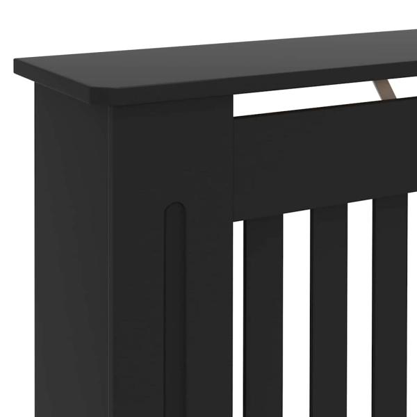 Heizkörperabdeckung 2 pcs Schwarz 172 x 19 x 81.5 cm