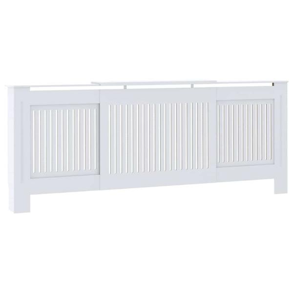 Heizkörperabdeckung 2 pcs Weiß (142-205) x 20.5 x 81.5 cm