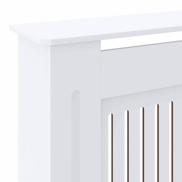 Heizkörperabdeckung 2 pcs Weiß (142-205) x 20.5 x 81.5 cm
