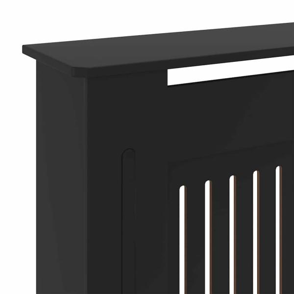 Heizkörperabdeckung 2 pcs Schwarz (142-205) x 20.5 x 81.5 cm