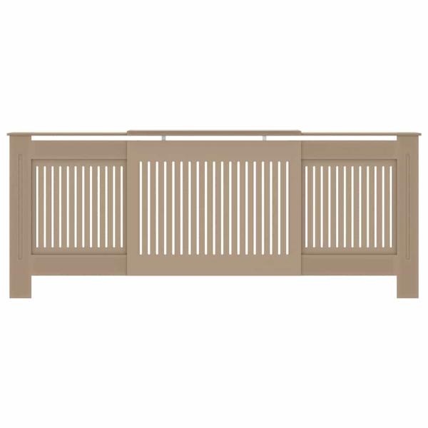 Heizkörperabdeckung 2 pcs Braun (142-205) x 20.5 x 81.5 cm