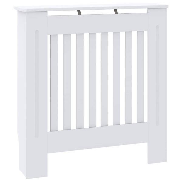Heizkörperabdeckung 2 pcs Weiß 78 x 19 x 81.5 cm Holzwerkstoff