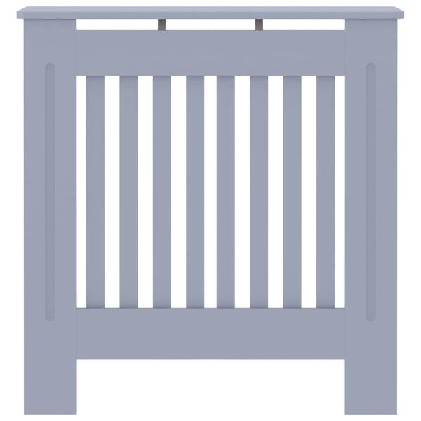Heizkörperabdeckung 2 pcs Grau 78 x 19 x 81.5 cm Holzwerkstoff