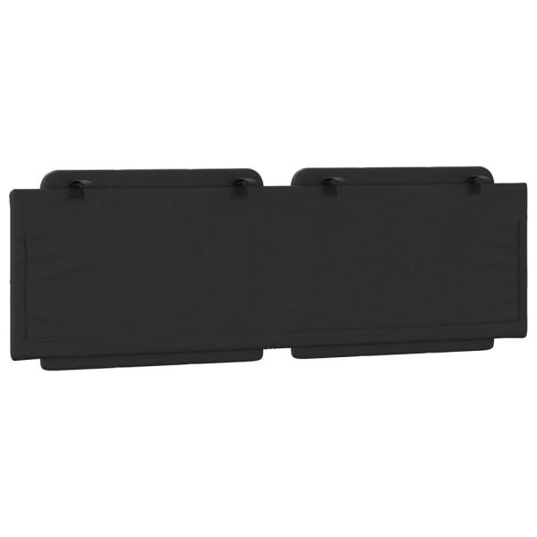 Kopfteil-Kissen "Zadar" Schwarz 152 cm Kunstleder