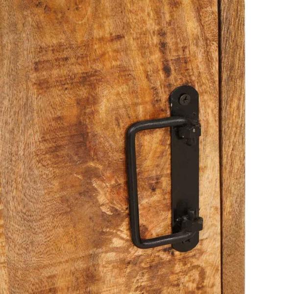 Nachttisch 2 pcs Braun 35 x 33 x 48 cm Massives Mango-Holz