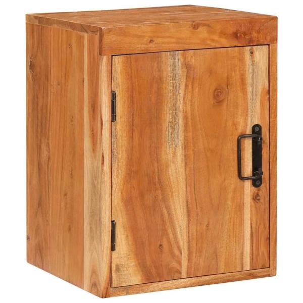 Nachttisch 2 pcs Braun 35 x 33 x 48 cm Massivholz Akazie