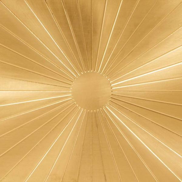 Couchtisch Schwarz und Gold 100 x 54 x 40 cm massives Mangoholz