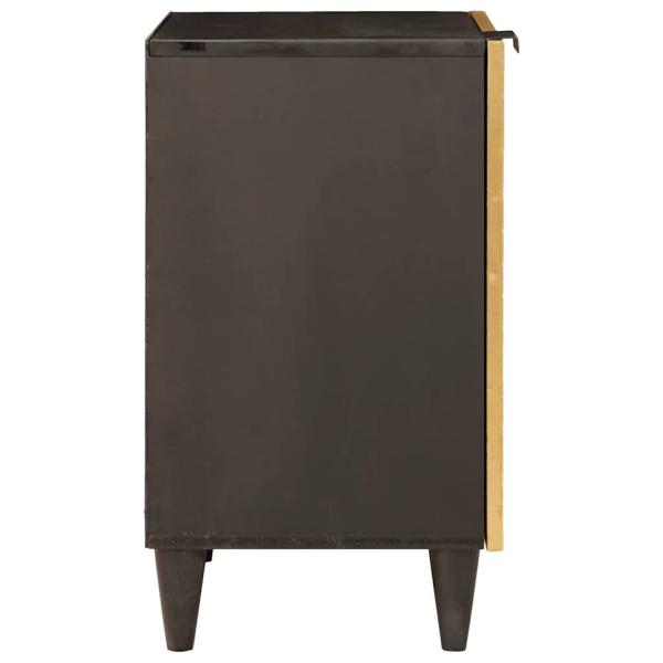 Badezimmer Schrank mit Regal Schwarz und Gold 38 x 33 x 58 cm