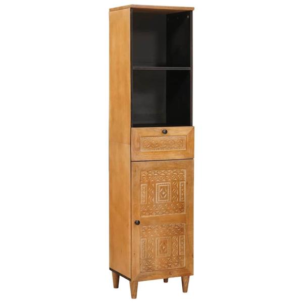 ARDEBO.de - Badezimmer Schrank mit Schubladen Hellbraun 38 x 33,5 x 160 cm