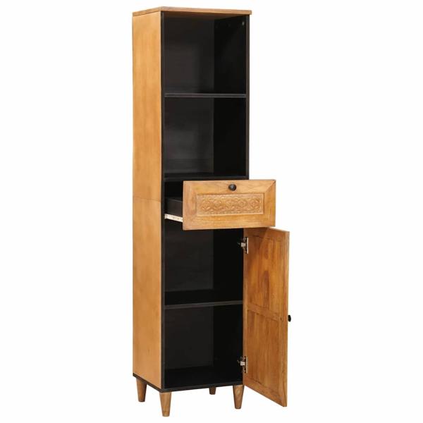 Badezimmer Schrank mit Schubladen Hellbraun 38 x 33,5 x 160 cm