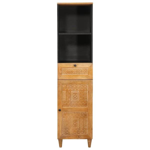Badezimmer Schrank mit Schubladen Hellbraun 38 x 33,5 x 160 cm