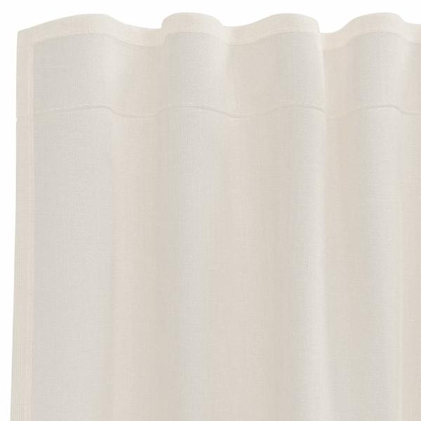 Voile Vorhänge mit Stangentaschen 2 Stk. Creme