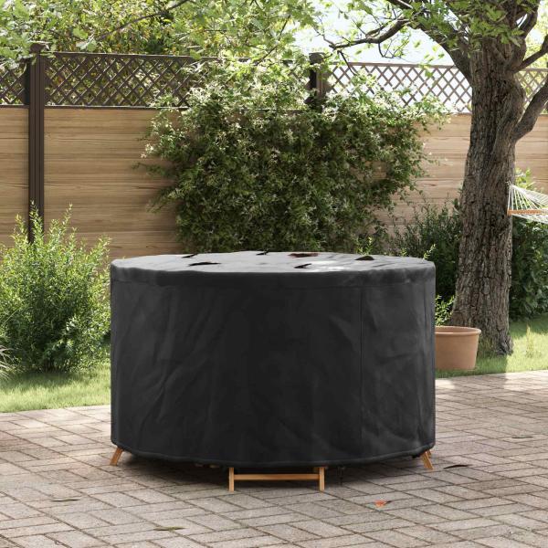 ARDEBO.de - Gartenmöbelabdeckung Schwarz 128 x 128 x 71 cm 420D Stoff