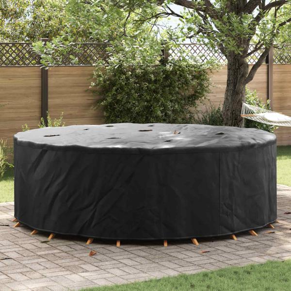 ARDEBO.de - Gartenmöbelabdeckung Schwarz 279 x 279 x 71 cm 210D Stoff