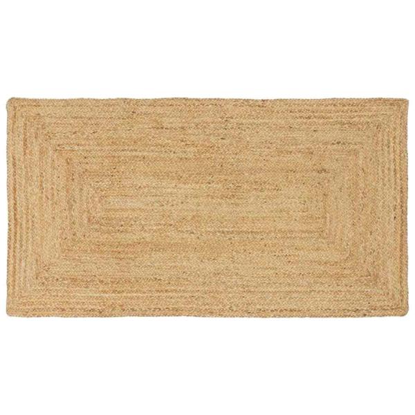 ARDEBO.de - Teppich Beige 80 x 200 cm Jute
