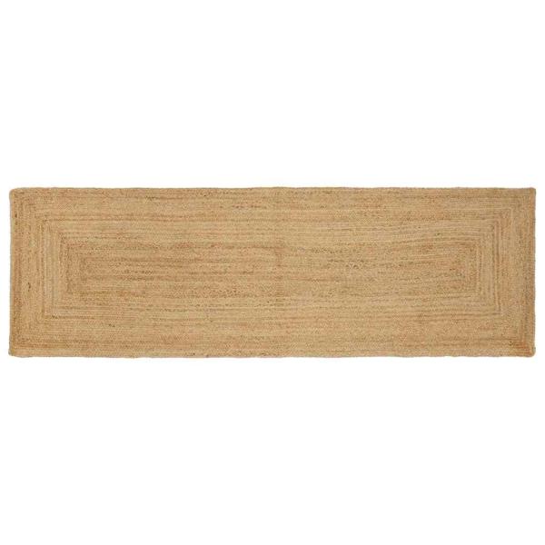 ARDEBO.de - Teppich Beige 80 x 400 cm Jute