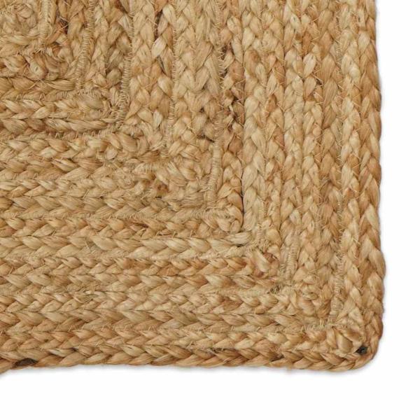 Teppich Beige 120 x 120 cm Jute