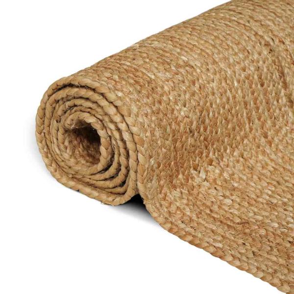 Teppich Beige 160 x 160 cm Jute