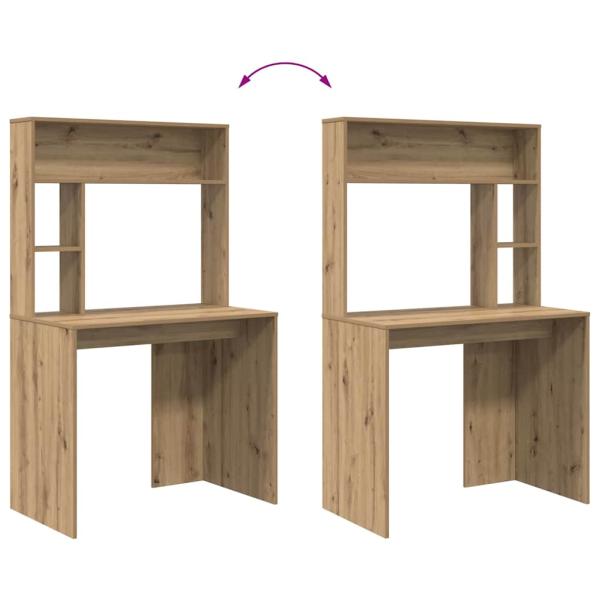 Schreibtisch Eiche handwerklich 91 x 50 x 149 cm Holzwerkstoff