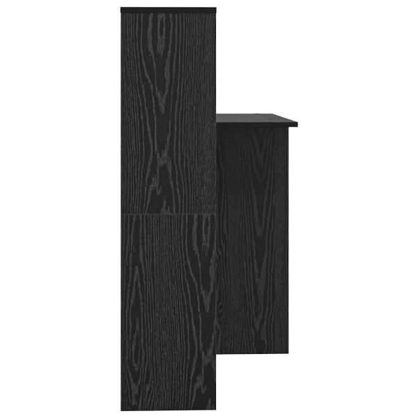 Schreibtisch Schwarze Eiche 131,5 x 50 x 106,5 cm Holzwerkstoff
