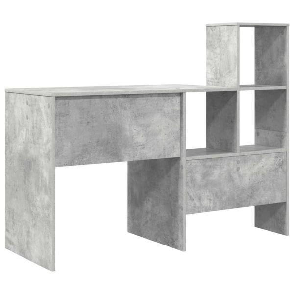 Schreibtisch Betongrau 131,5 x 50 x 106,5 cm Holzwerkstoff