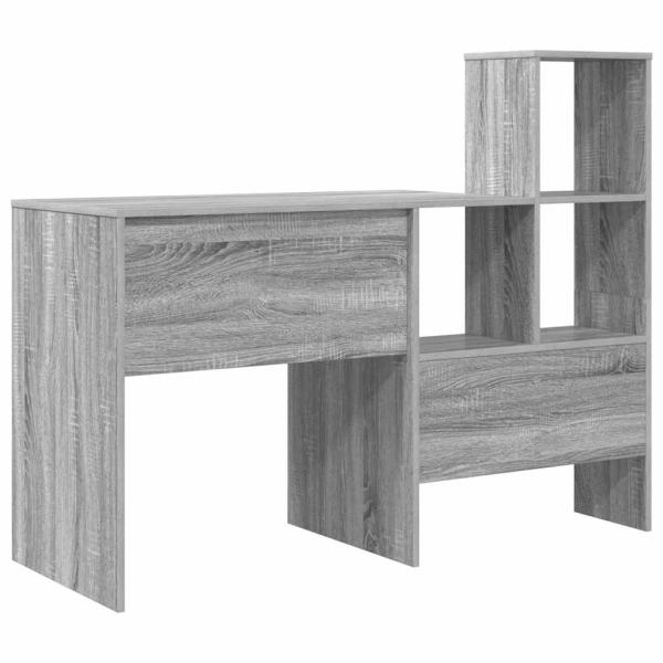 Schreibtisch Grau Sonoma 131,5 x 50 x 106,5 cm Holzwerkstoff