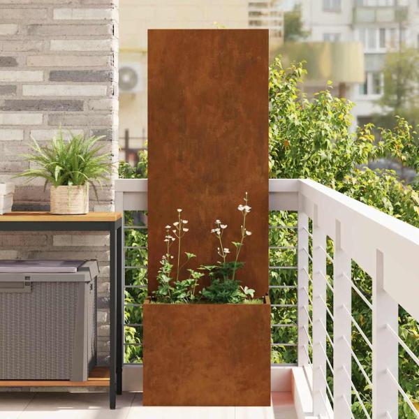 ARDEBO.de - Garten Sichtschutz-Leinwand Rostig 50 x 140 cm