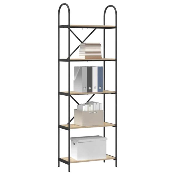 Regal Sonoma Eiche 60 x 30 x 183 cm Holzwerkstoff