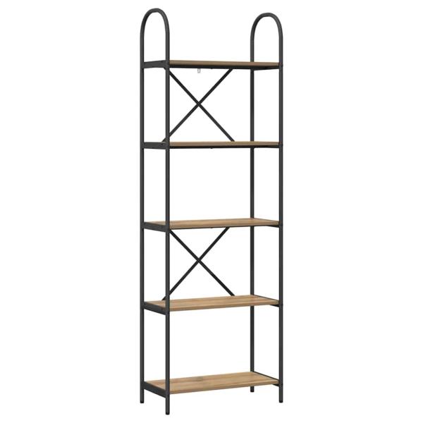Regal Eiche handwerklich 60 x 30 x 183 cm Holzwerkstoff