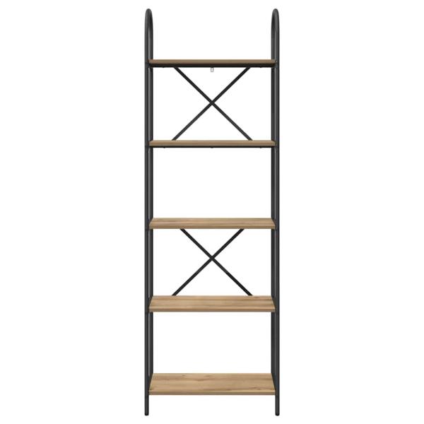 Regal Eiche handwerklich 60 x 30 x 183 cm Holzwerkstoff