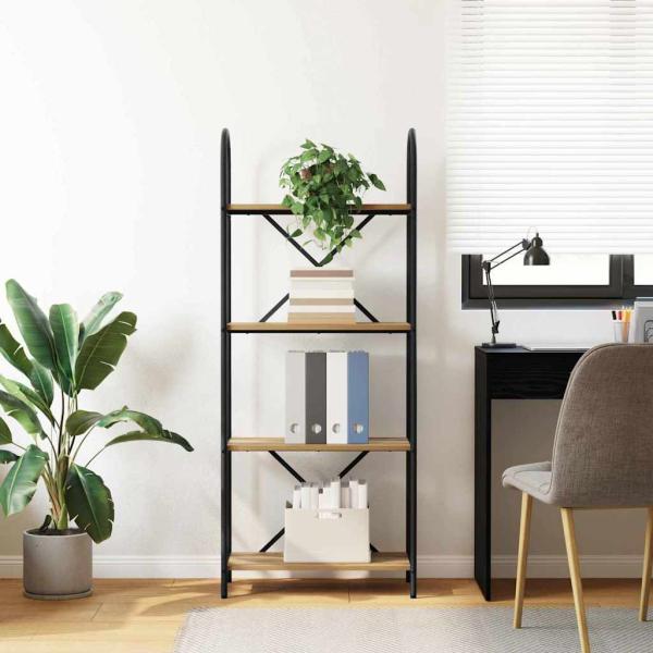 Regal Eiche handwerklich 60 x 30 x 146 cm Holzwerkstoff