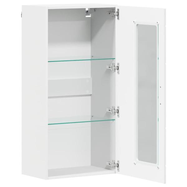Wandmontierter Schrank Weiß 55 x 29 x 100 cm Holzwerkstoff