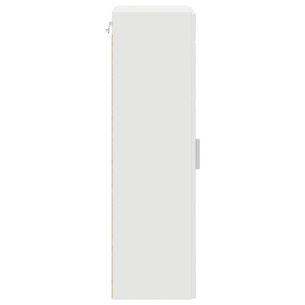 Wandmontierter Schrank Weiß 55 x 29 x 100 cm Holzwerkstoff