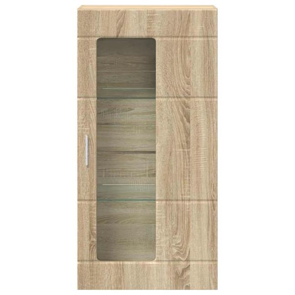 Wandmontierter Schrank mit Regal Sonoma Eiche 55 x 29 x 100 cm