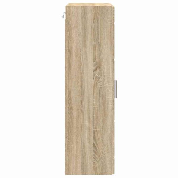 Wandmontierter Schrank mit Regal Sonoma Eiche 55 x 29 x 100 cm