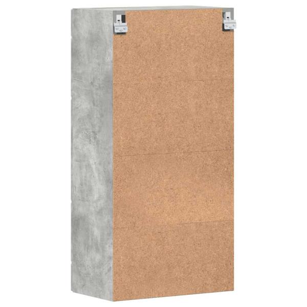 Wandmontierter Schrank Betongrau 55 x 29 x 100 cm Holzwerkstoff