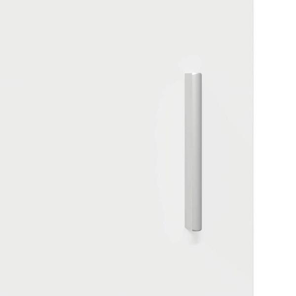Wandmontierter Schrank mit Tür Hochglanz-Weiß 55 x 29 x 100 cm