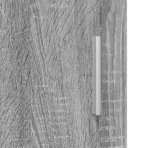 Wandmontierter Schrank mit Regal Grau Sonoma 55 x 29 x 100 cm