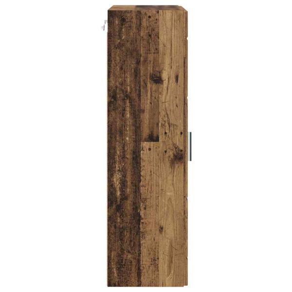 Wandmontierter Schrank Altholz 55 x 29 x 100 cm Holzwerkstoff