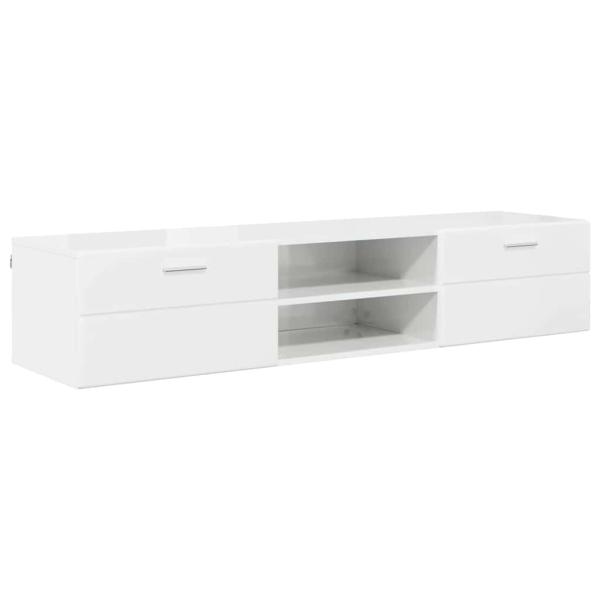TV-Schränk mit Regal Betongrau 150 x 39 x 30 cm Holzwerkstoff
