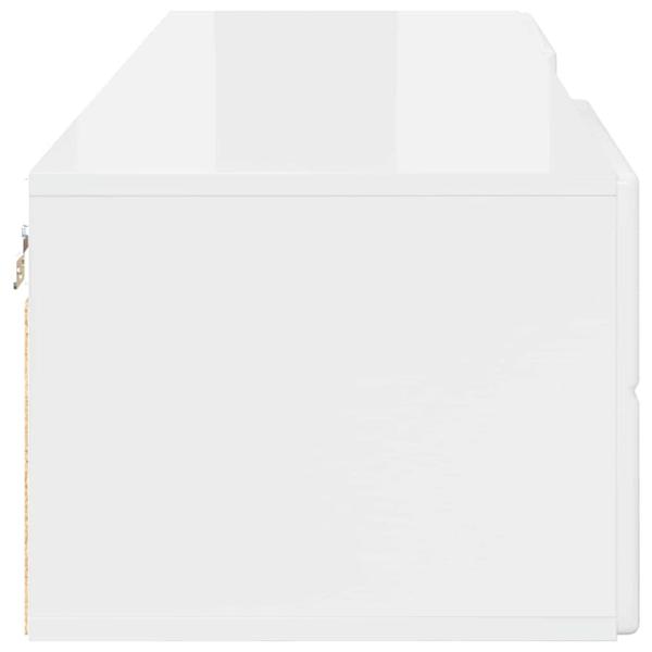 TV-Schränk Hochglanz-Weiß 150 x 39 x 30 cm Holzwerkstoff