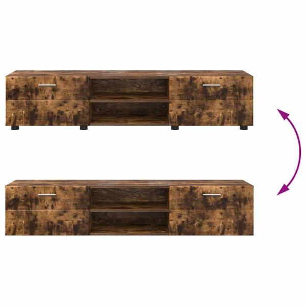 TV-Schränk Räuchereiche 150 x 39 x 30 cm Holzwerkstoff
