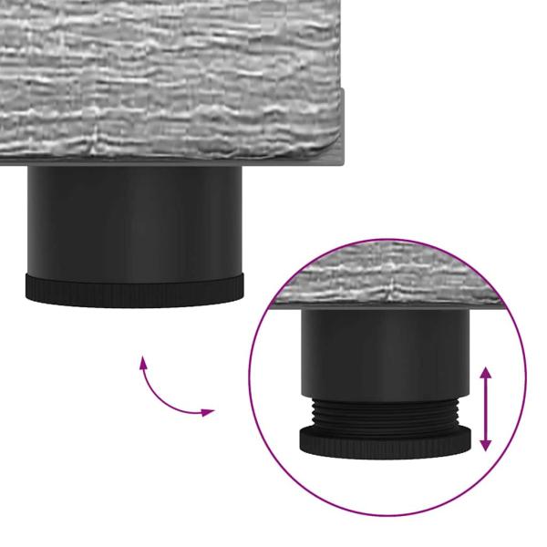 TV-Schränk mit Regal Grau Sonoma 150 x 39 x 30 cm Holzwerkstoff