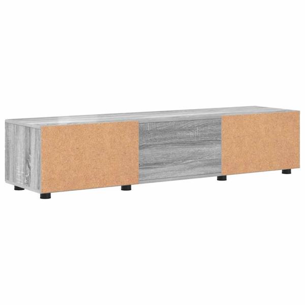 TV-Schränk mit Regal Grau Sonoma 150 x 39 x 30 cm Holzwerkstoff