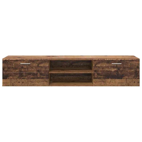TV-Schränk mit Regal Altholz 150 x 39 x 30 cm Holzwerkstoff