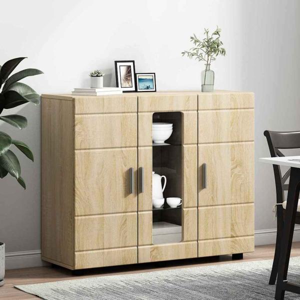 Sideboard mit Tür Sonoma Eiche 55.5 x 29 x 100 cm Holzwerkstoff