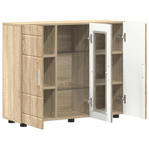 Sideboard mit Tür Sonoma Eiche 55.5 x 29 x 100 cm Holzwerkstoff