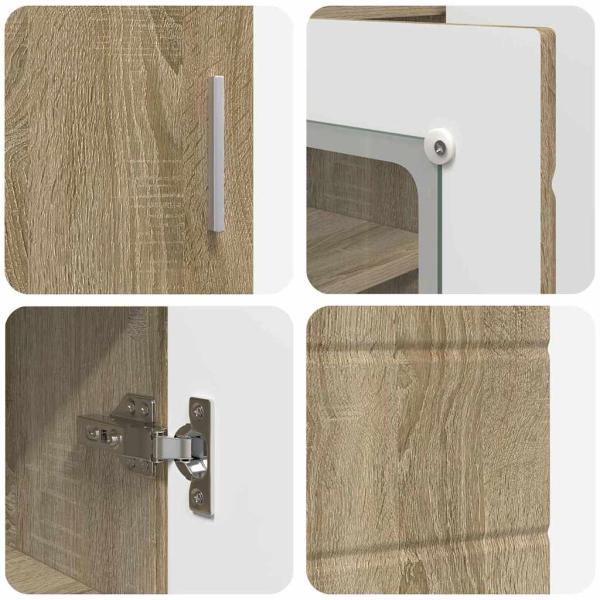 Sideboard mit Tür Sonoma Eiche 55.5 x 29 x 100 cm Holzwerkstoff