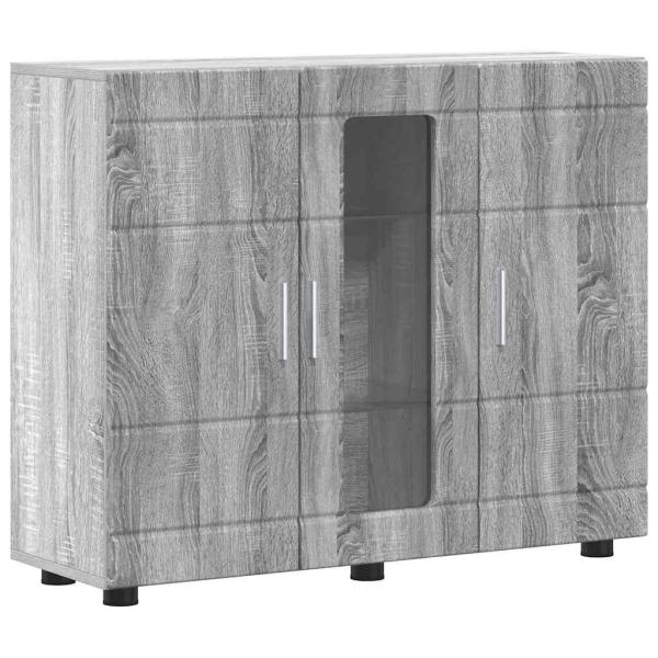 Sideboard mit Tür Grau Sonoma 55.5 x 29 x 100 cm Holzwerkstoff